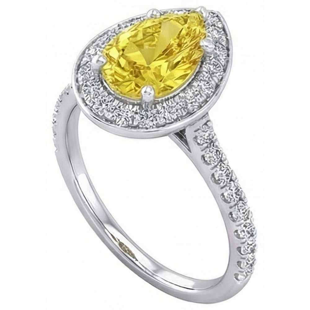 echter round saphir 2.50Karat ring Detailansicht