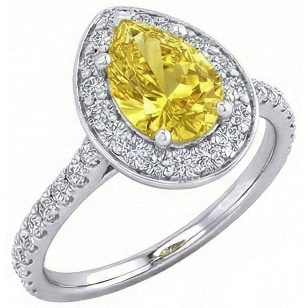 echter round saphir 2.50Karat ring Draufsicht