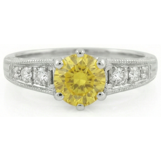 echter round diamant 2.50Karat ring Vorderansicht