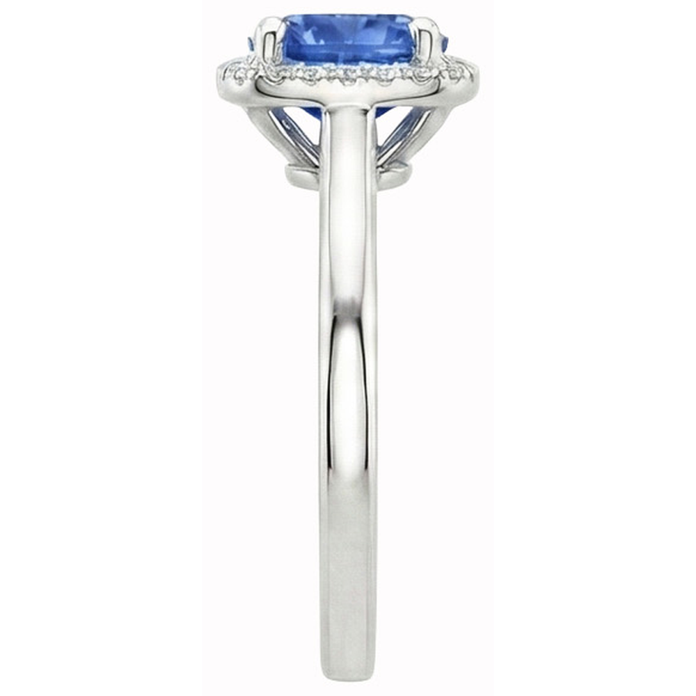 echter round diamant 2.70Karat ring Profilansicht