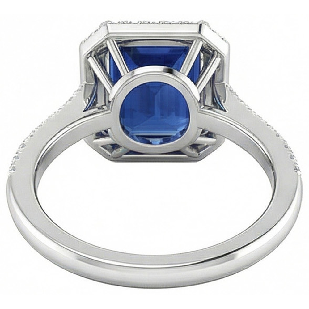 echter emerald smaragd 2.70Karat ring Draufsicht