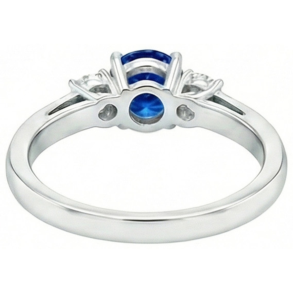 echter round diamant 2.70Karat ring Profilansicht