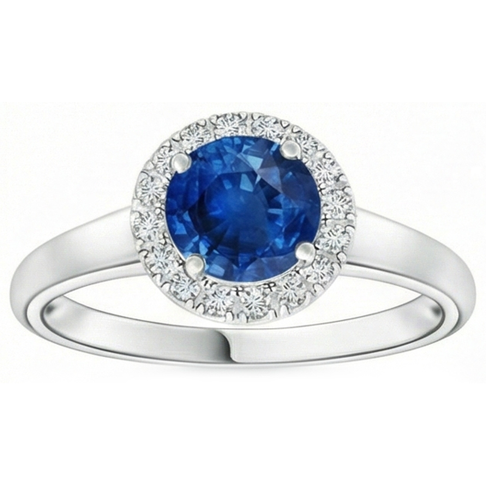 echter round diamant 2.80Karat ring Seitenansicht