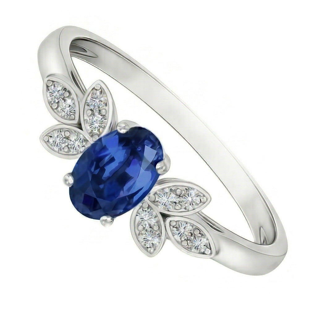 echter oval diamant 2.85Karat ring Detailansicht