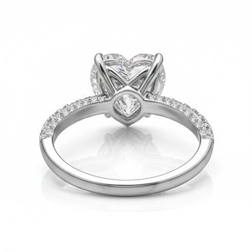 echter round diamant 2.85Karat ring Detailansicht
