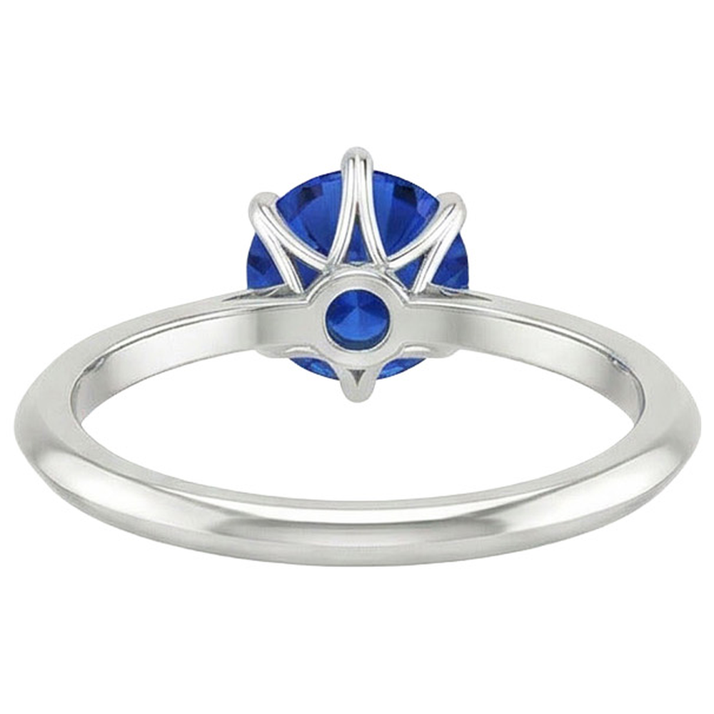 echter round diamant 2Karat ring auf Weiß