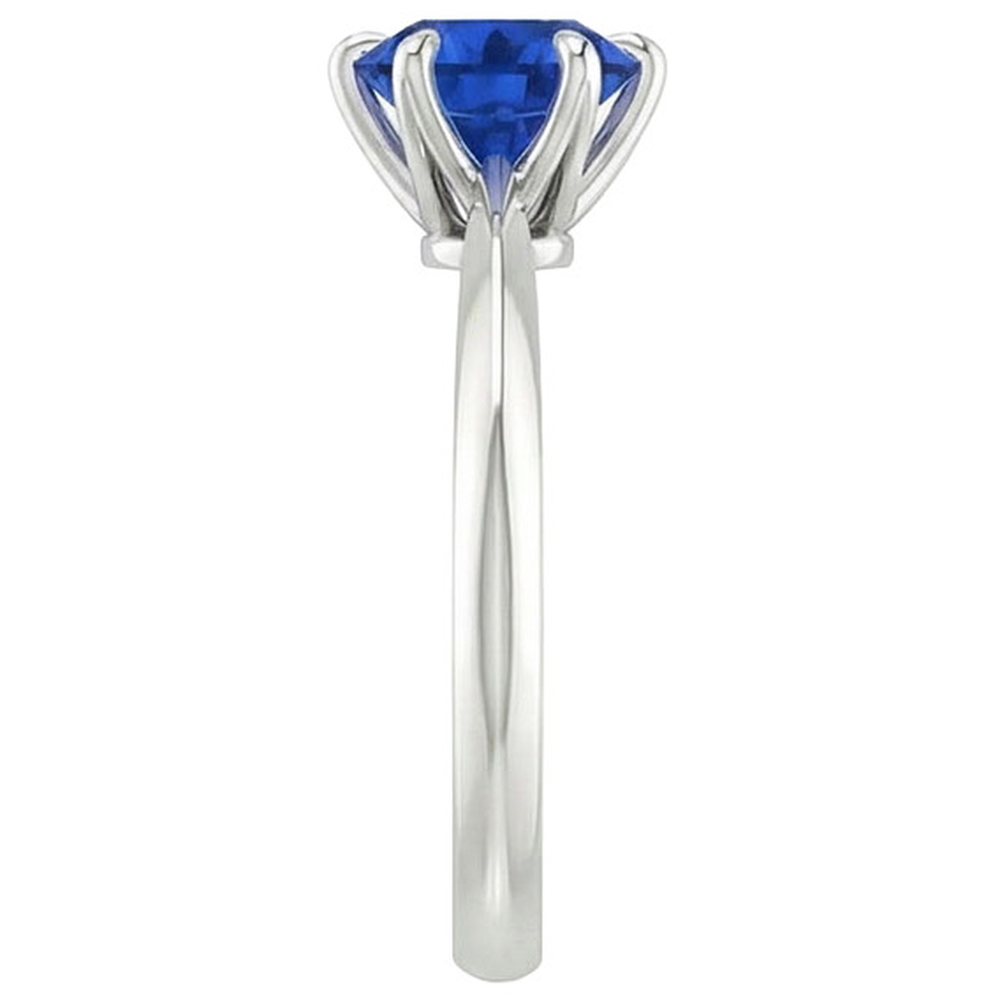 echter round diamant 2Karat ring Profilansicht