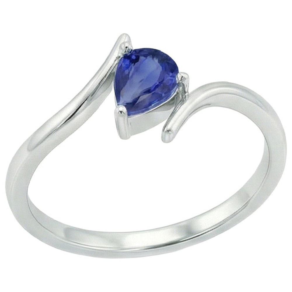 echter pear diamant 2Karat ring Detailansicht