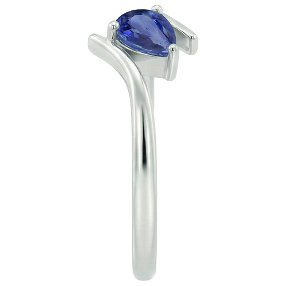 echter pear diamant 2Karat ring Draufsicht