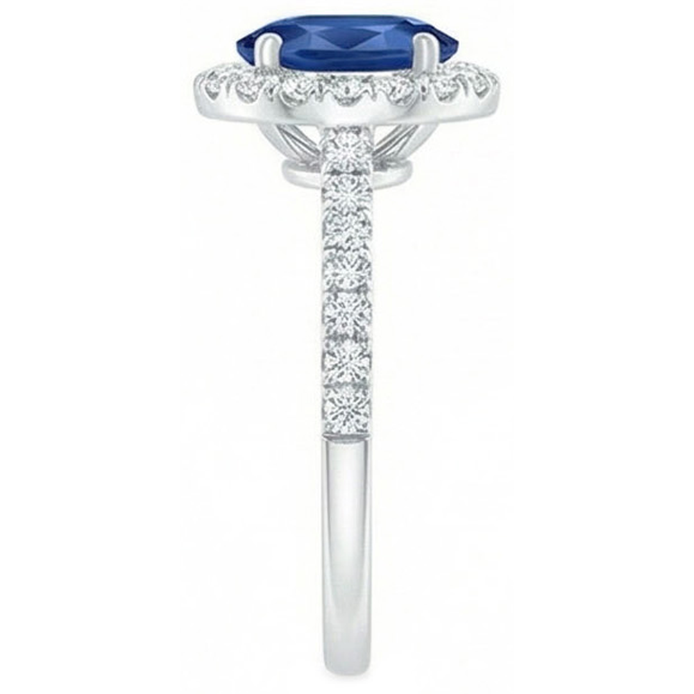 2 Karat Blauer Saphirring