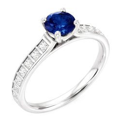 2 Karat Ceylon-Saphir-Ring