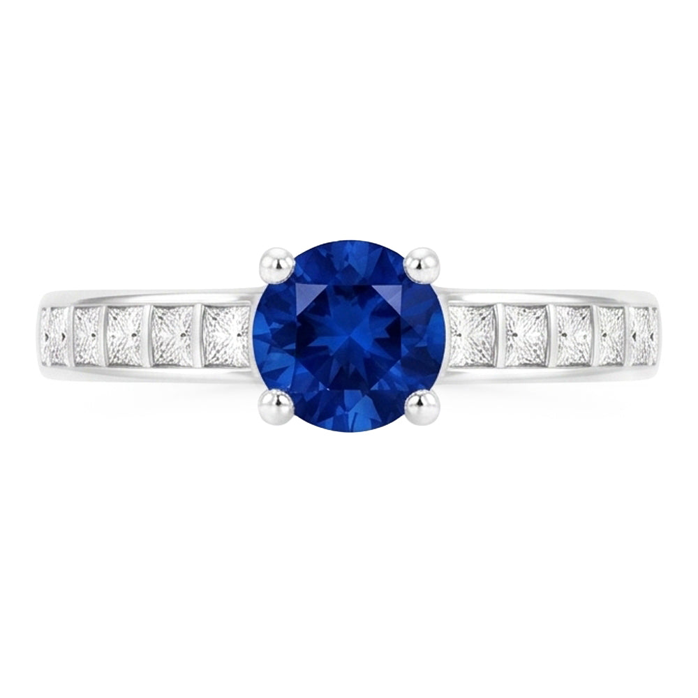 2 Karat Ceylon-Saphir-Ring