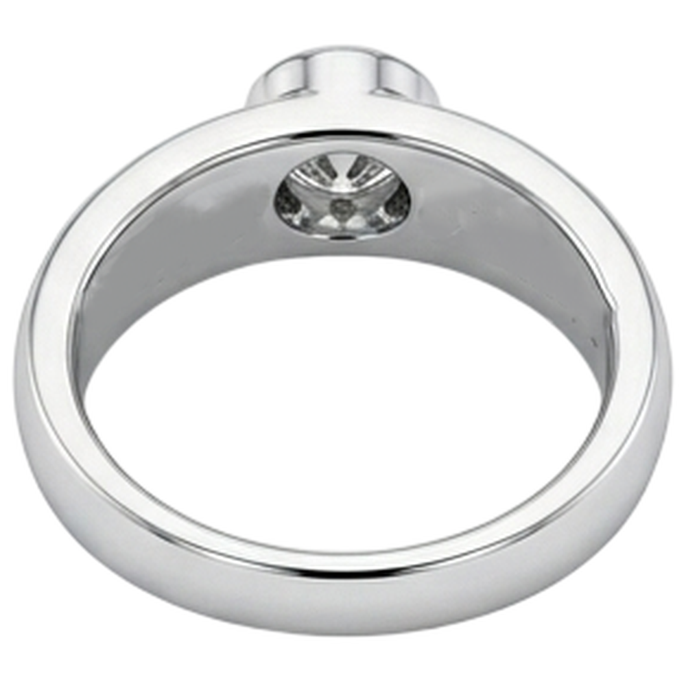 2 Karat Diamanten Verlobungsring Herrenband Weißgold 14K