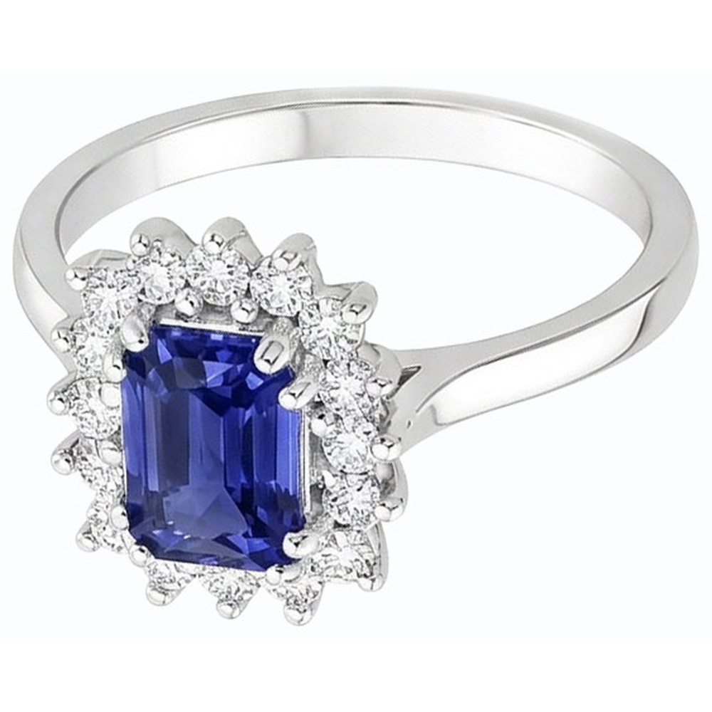 echter round diamant 2Karat ring Draufsicht