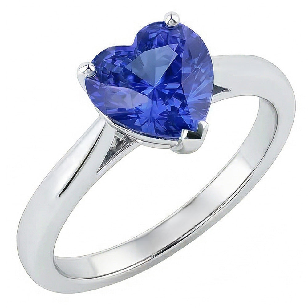 echter heart diamant 2Karat ring Vorderansicht