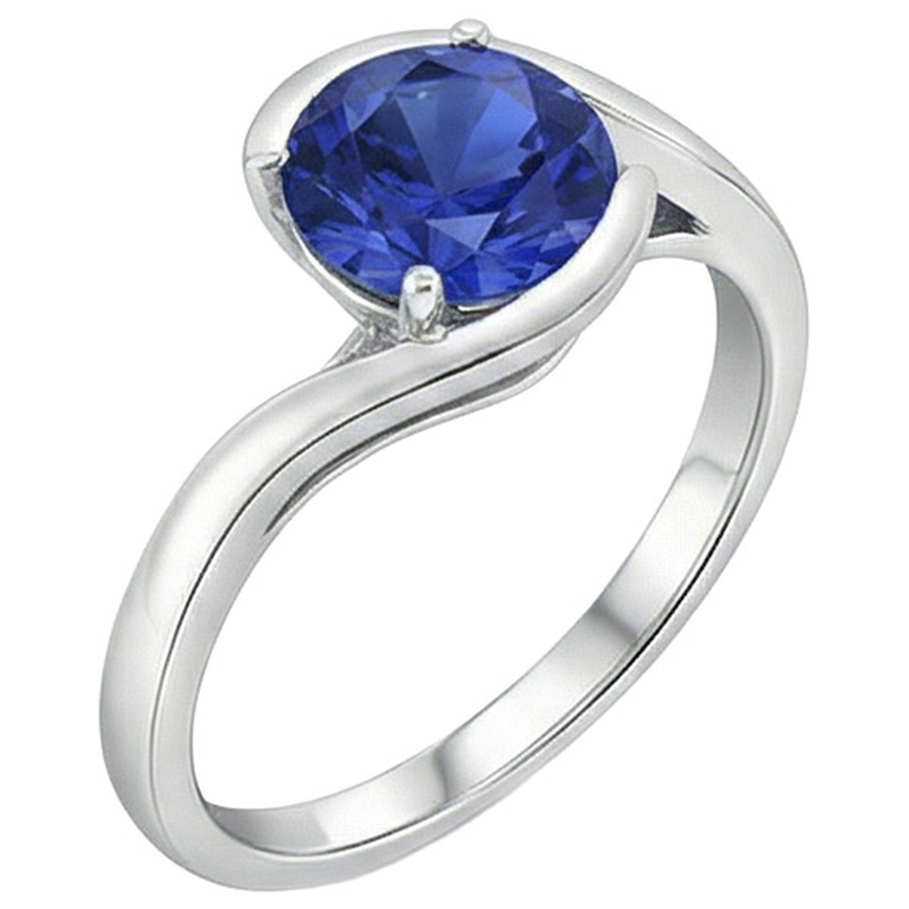 echter round diamant 2Karat ring Detailansicht