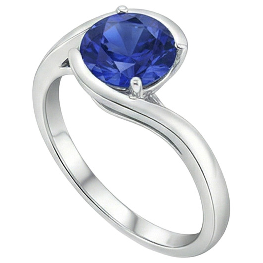 echter round diamant 2Karat ring Draufsicht