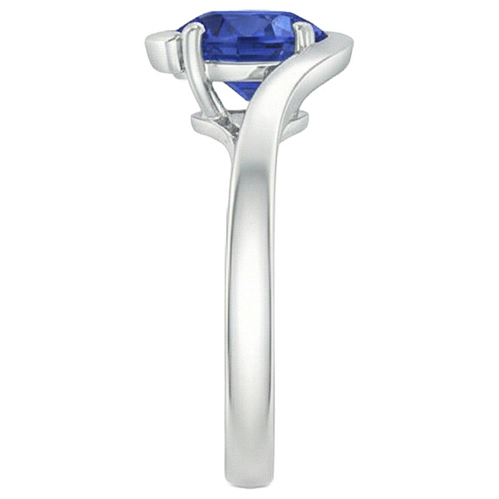 echter round diamant 2Karat ring auf Weiß