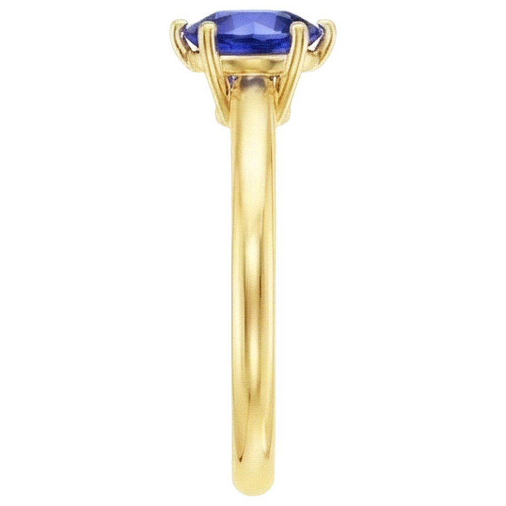 echter round diamant 2Karat ring Profilansicht
