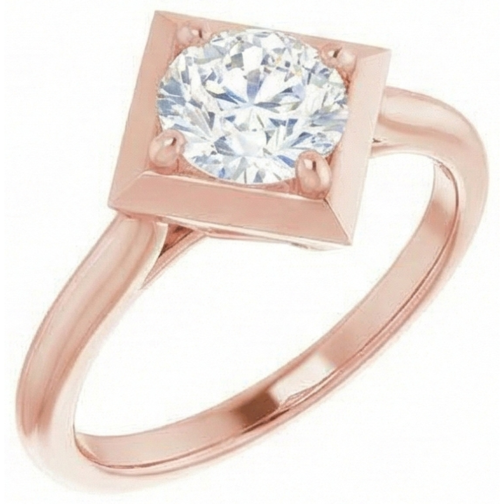 echter round diamant 2Karat ring Seitenansicht