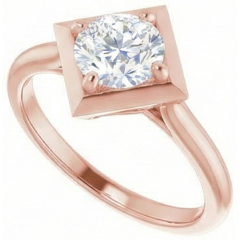 echter round diamant 2Karat ring Detailansicht