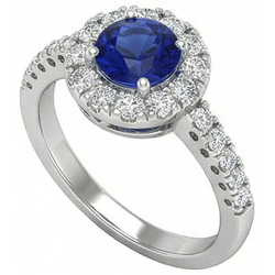 Echter Saphir Ring 2 Karat