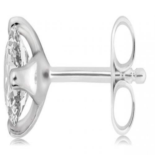 Brillantschliff Brillant Ring in 14K Weißgold – Hauptansicht