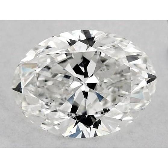 2 Karat ovaler Diamant, lose, F, VVS1, sehr guter Schliff