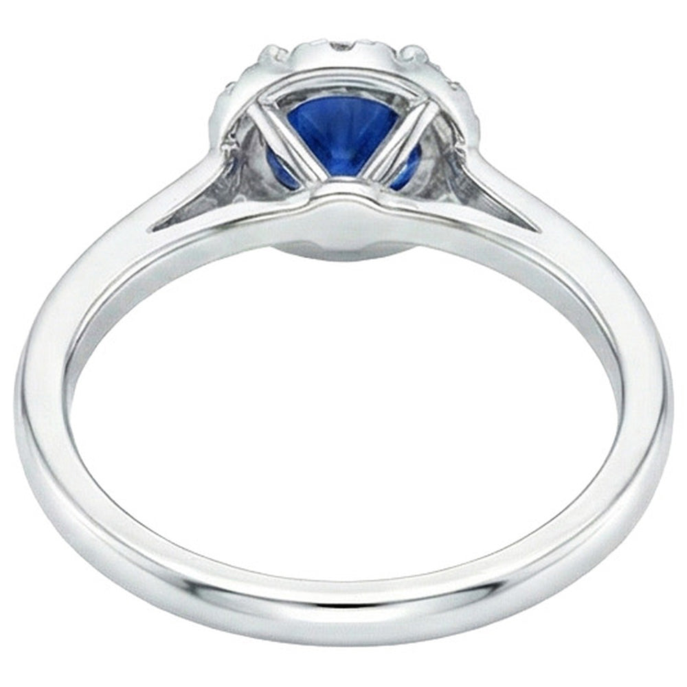 echter round diamant 2.10Karat ring Profilansicht