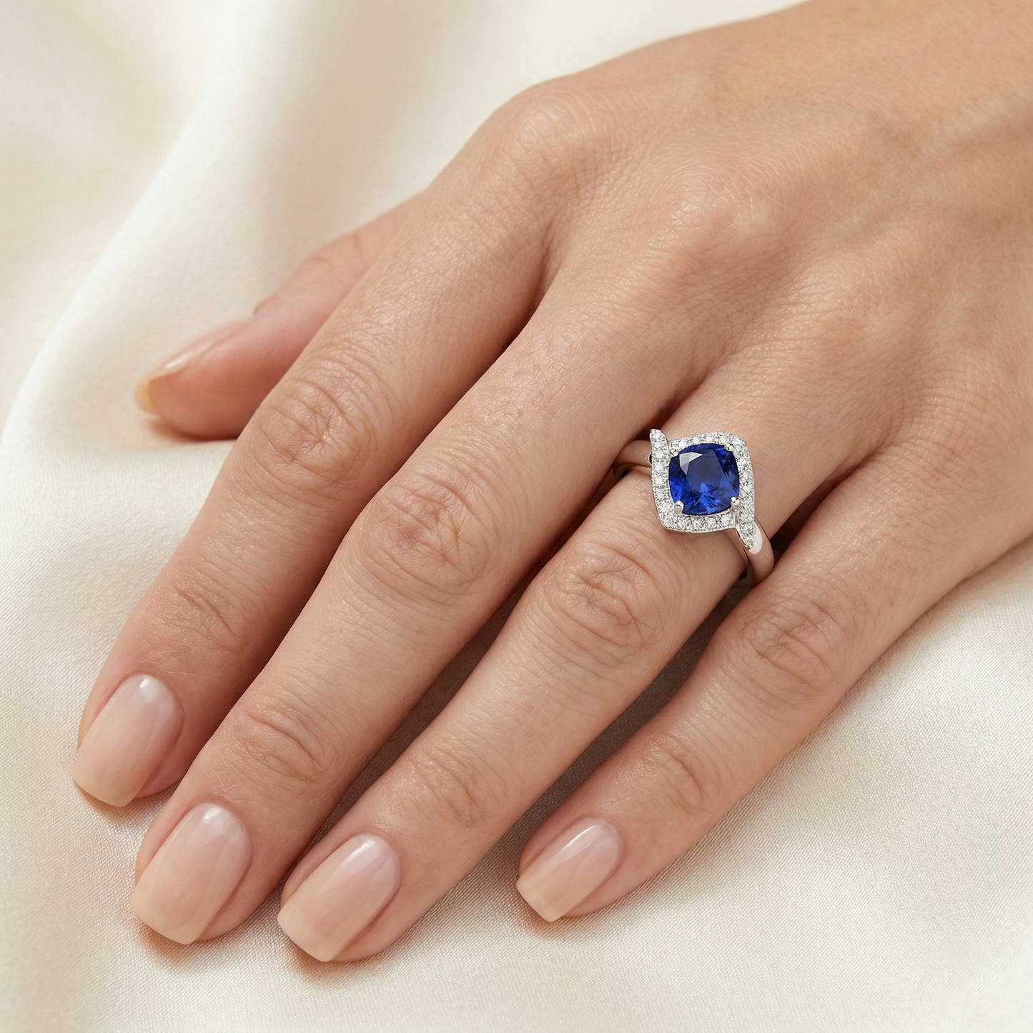 echter round diamant 2.25Karat ring mit Diamantbesatz