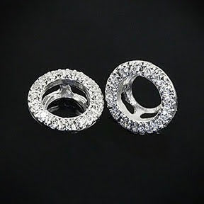 2.28 Kt Natürliche Diamanten Brillant Schliff Damen Ohrstecker Halo Ohrringe Mit Jacken