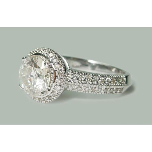 2.50 Ct Natürliche Diamant Jubiläumsring Antik Stil Schmuck Neu