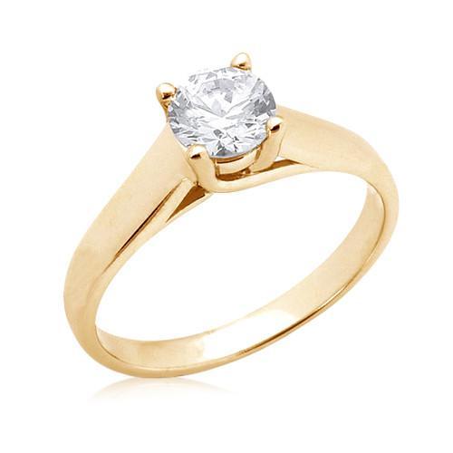 2.50 Karat Natürliche Diamant-Solitärring Gelbgold 14K