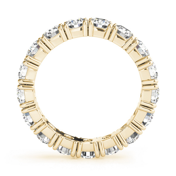 Eternity Band 14K Gelbgold mit Diamant – Frontansicht