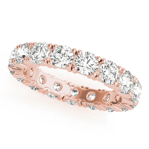 Rund-Brillant Brillant Ring in 14K Roségold – Hauptansicht