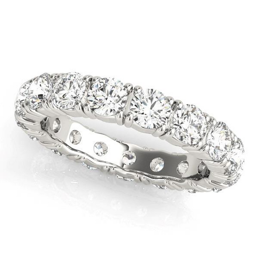 Edler Diamant Eternity Band 0,15-Karat 14 Karat Weißgold – Hauptansicht