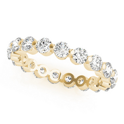 Brillant Eternity Band 2,5 Karat F/VS1 – 14 Karat Gelbgold