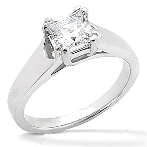 2 Ct. E Vvs1 Natürliche Diamantring Solitär Princess Cut Gold