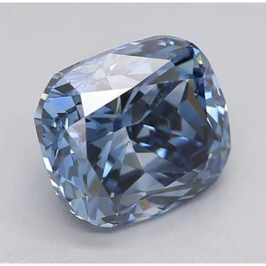 Handgefertigter Blauer Saphir Loose Sapphires Natural 2 Karat – Seitenansicht