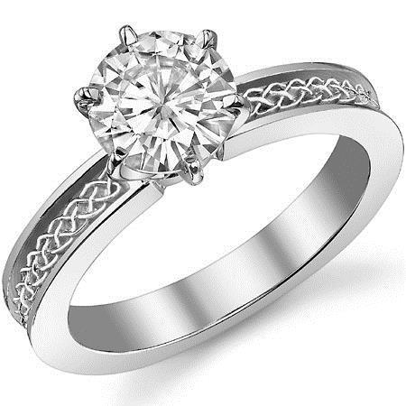 2 Kt Solitaire Runder Brillantschliff Echt Diamant Jubiläumsring