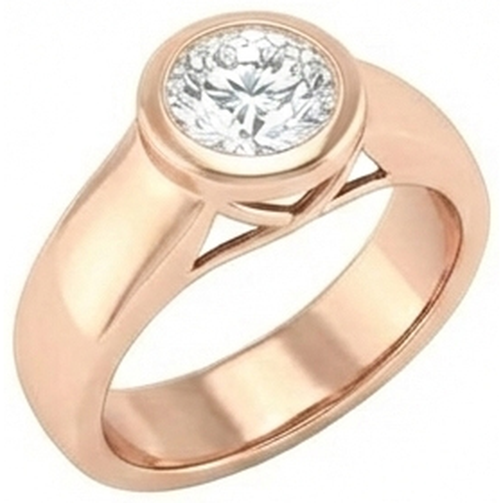 2,01 Ct. Echt Diamant-Solitär-Roségold-Ring Schmuck Neu