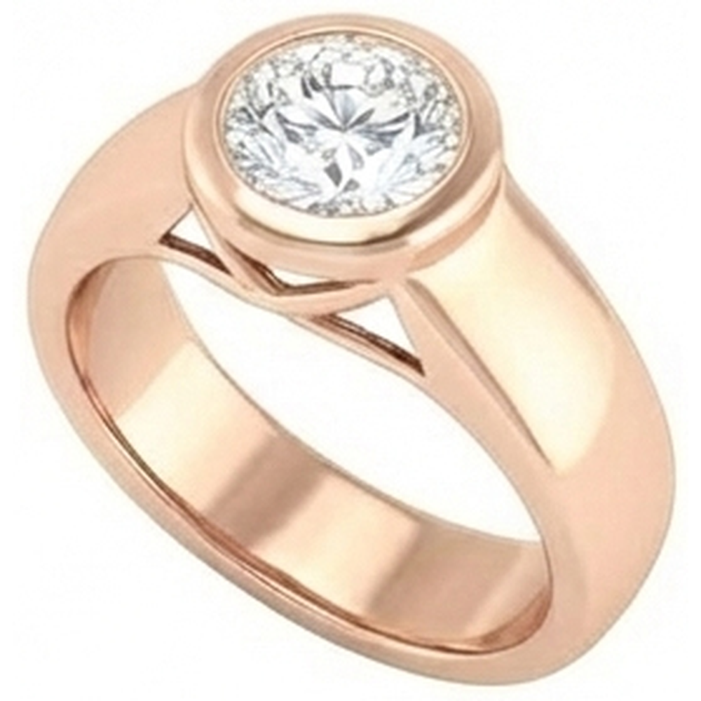 2,01 Ct. Echt Diamant-Solitär-Roségold-Ring Schmuck Neu