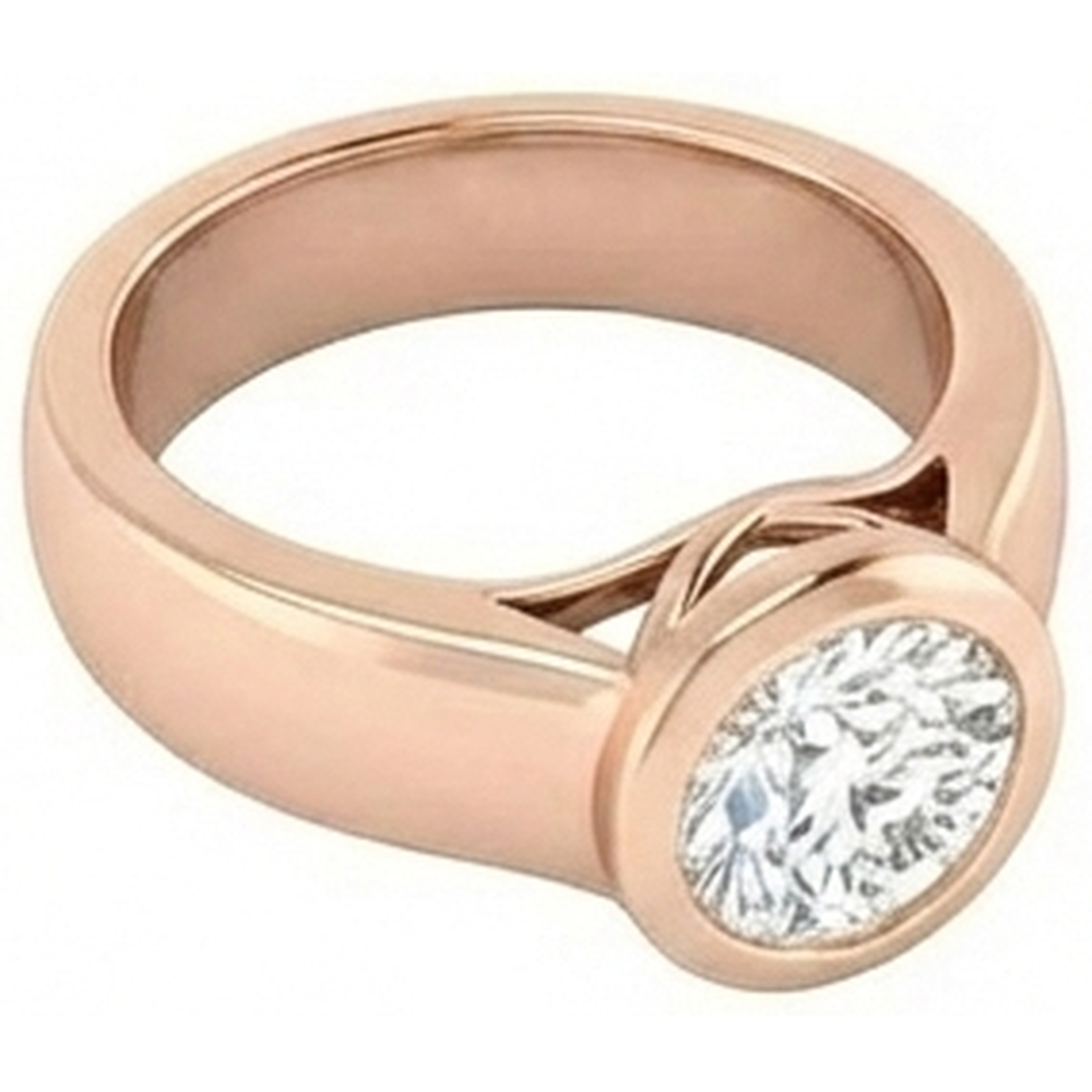 2,01 Ct. Echt Diamant-Solitär-Roségold-Ring Schmuck Neu
