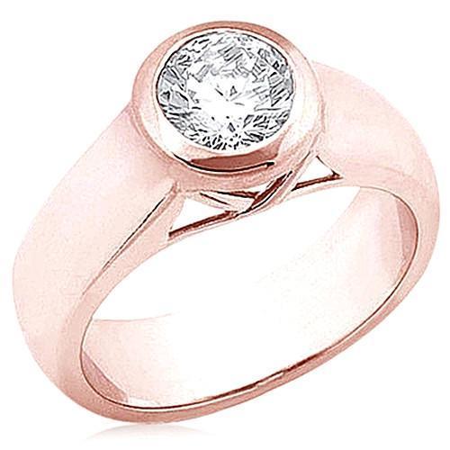 2,01 Ct. Echt Diamant-Solitär-Roségold-Ring Schmuck Neu