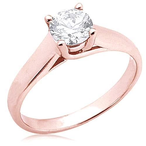 2,01 Ct. Runder Echt Diamant-Solitärring Roségold Neu