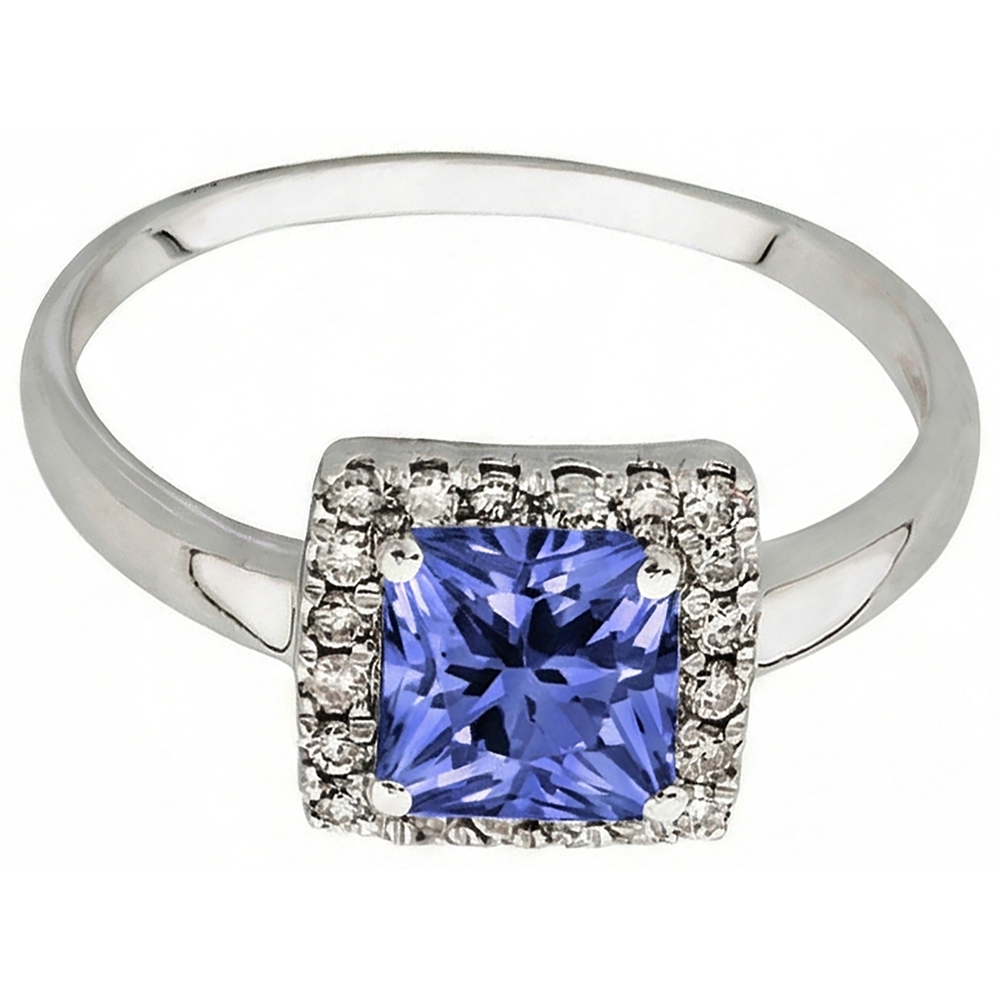 echter princess diamant 2.15Karat ring Seitenansicht