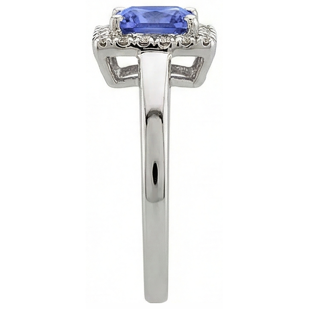 echter princess diamant 2.15Karat ring Profilansicht