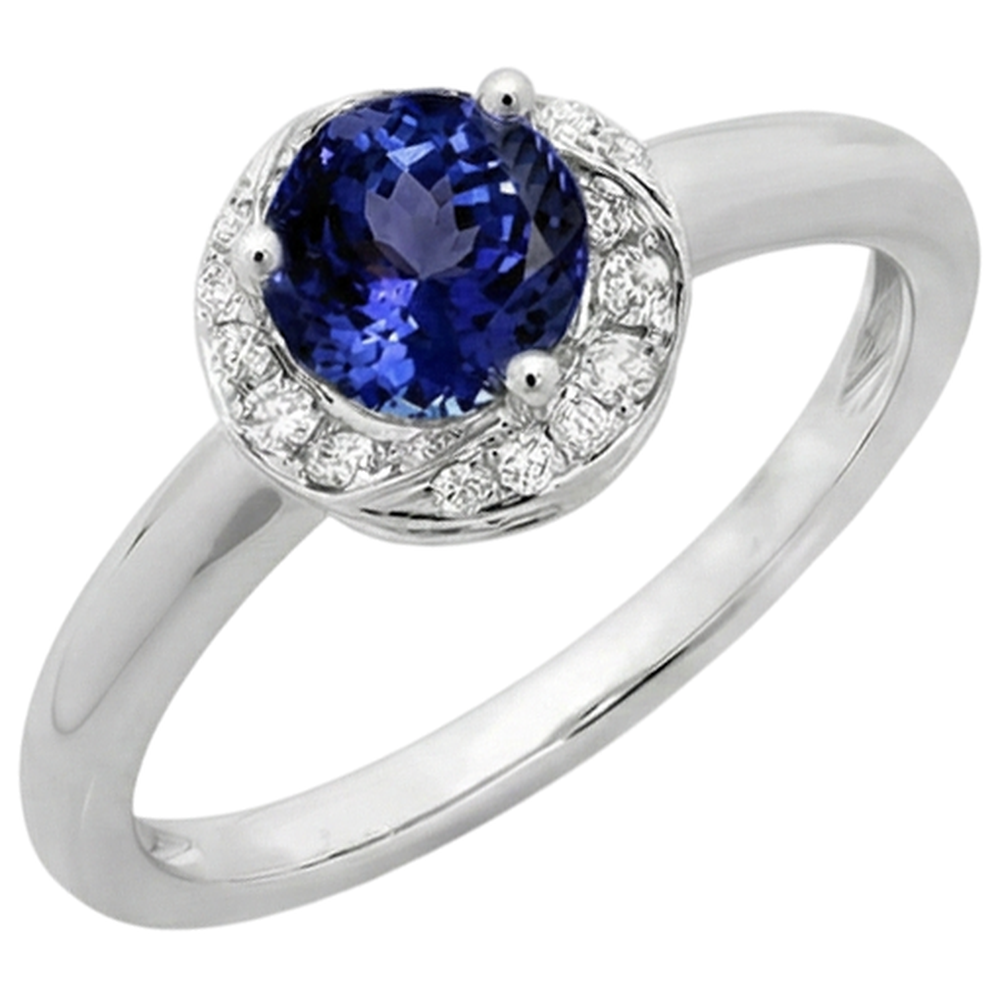 echter round diamant 2.25Karat ring Draufsicht