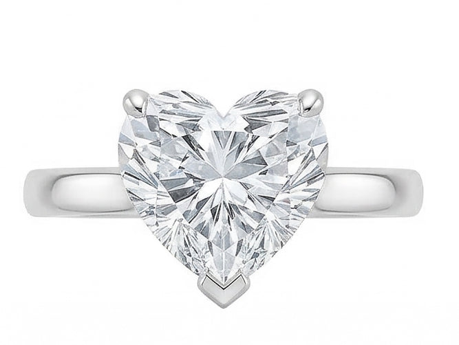 echter heart diamant 2.25Karat ring Seitenansicht