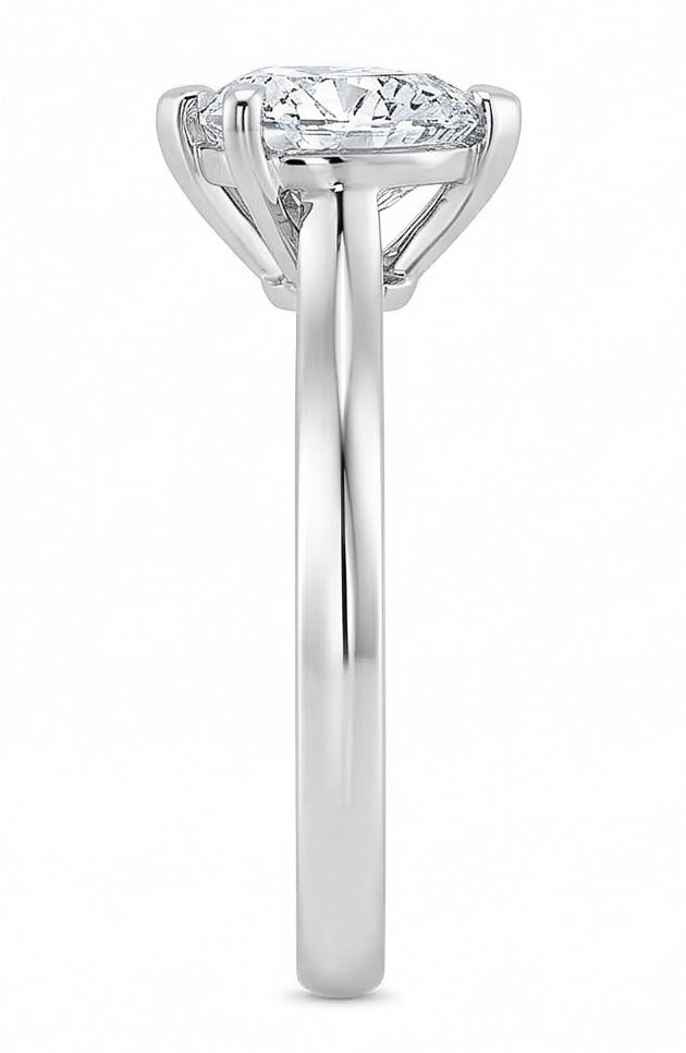 echter heart diamant 2.25Karat ring Detailansicht